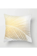 Fall Decor Yellow Leaf Polyester Pillow Case