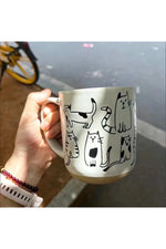 Painted Cartoon Ceramic Mug