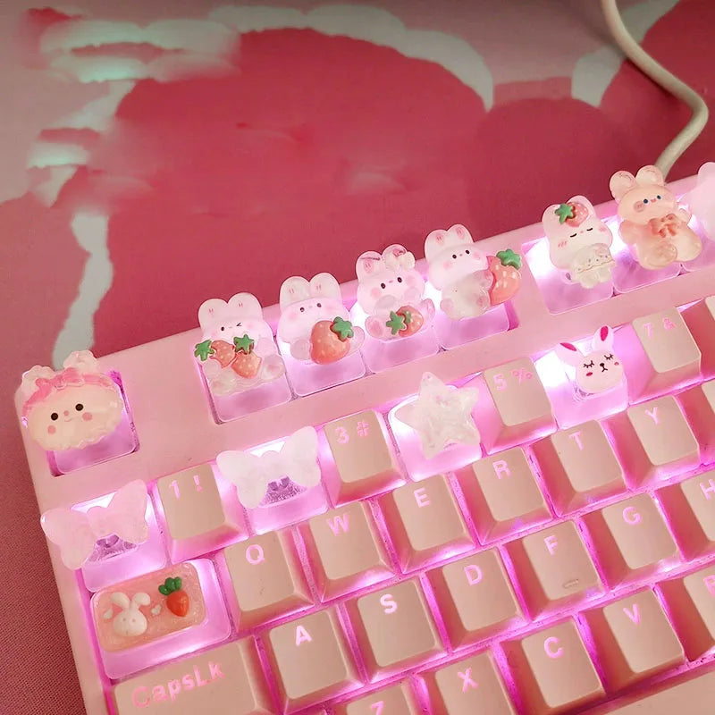 Kawaii Bunny Keycap Set