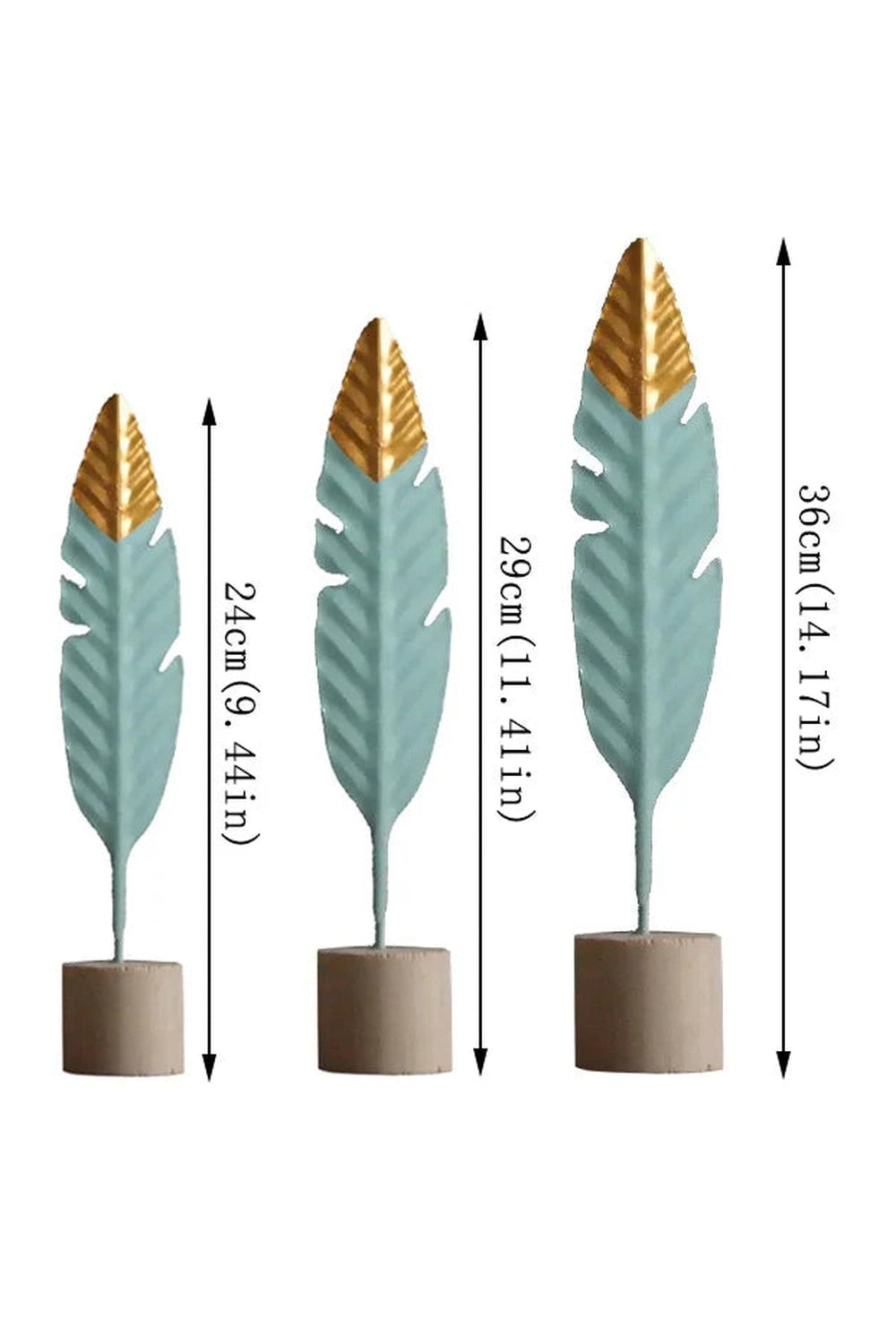 Modern Feather Table Decor Figurine