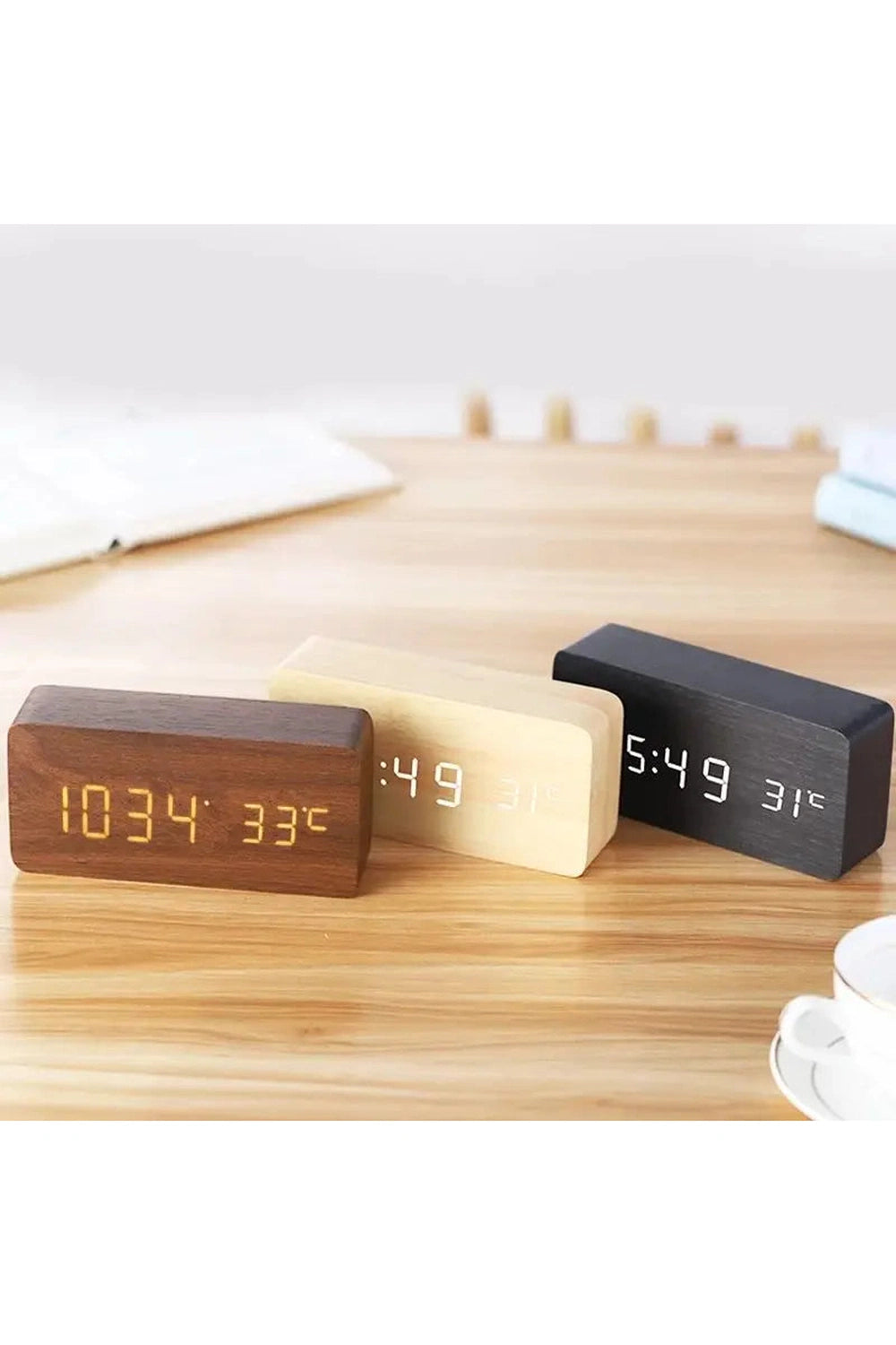 Wooden LED Digital Clock