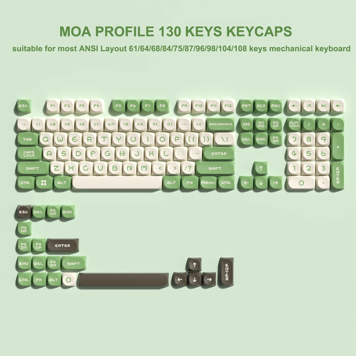 Green Pine Keycaps