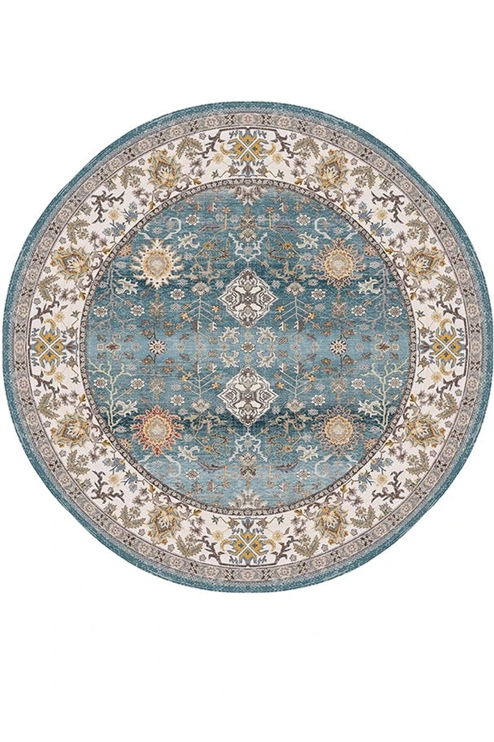 Vintage Round Plush Rug