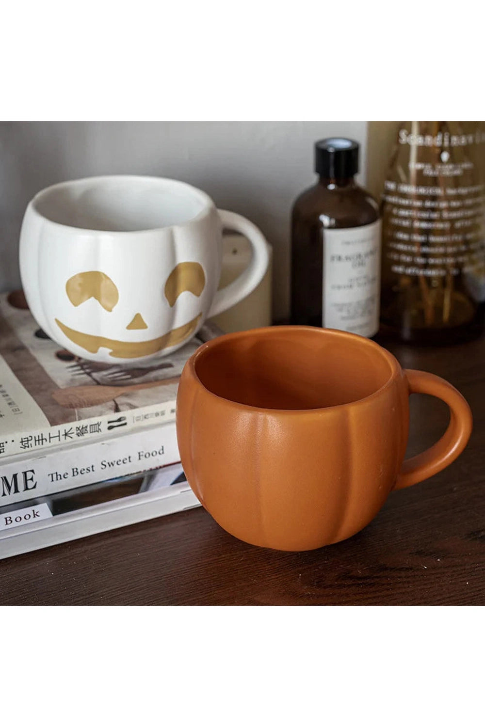 Pumpkin Ghost Ceramic Mug