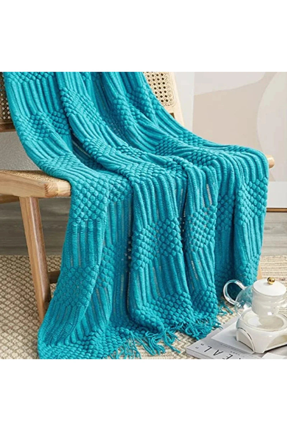 Coastal Breeze Textured Blanket