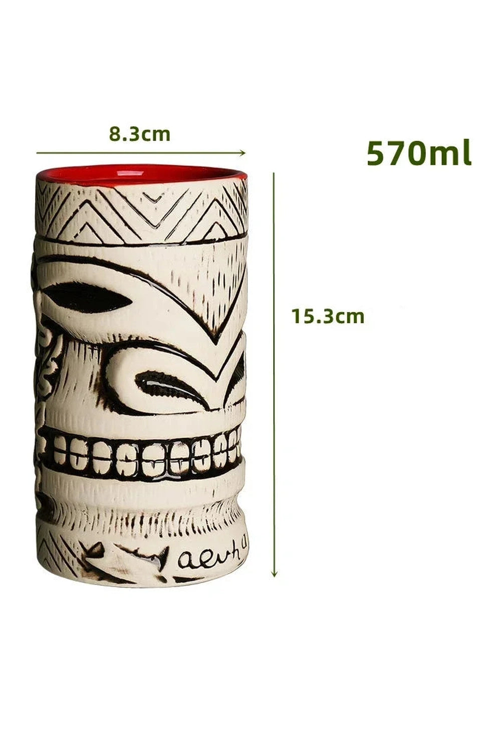 Ceramic Tiki Cocktail Mug