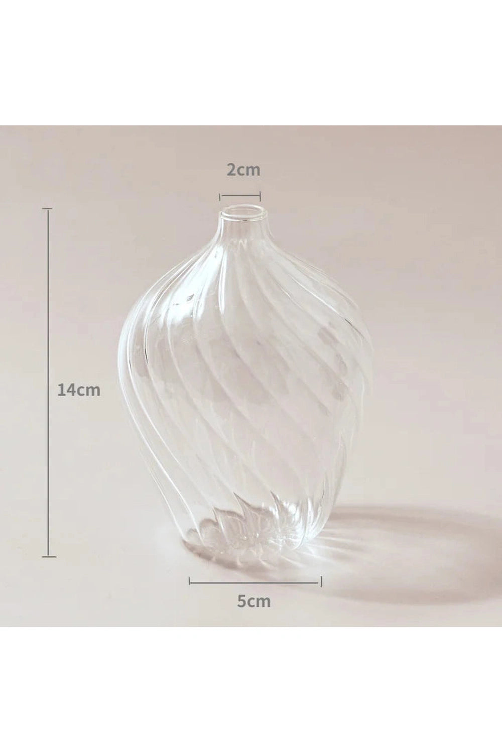 Clear Modern Glass Vase