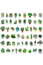 Green Plant Scrapbooking Stickers