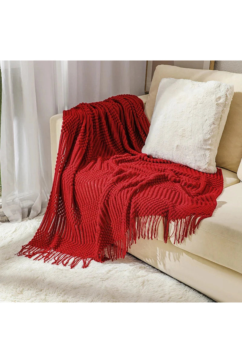 Coastal Breeze Textured Blanket