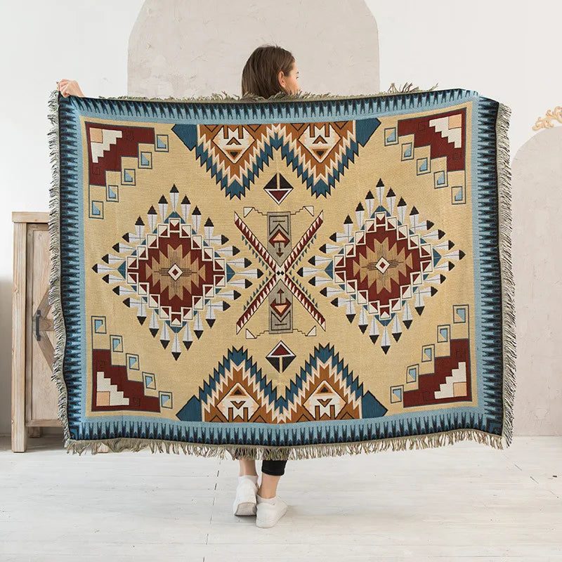 Southwestern Desert Boho Blanket