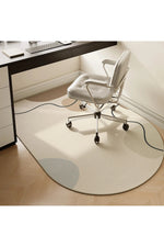 Study Computer Chair Floor Mat Non-slip Bedroom Carpet Living Room Large Rounded TPR Bottom Anti-slip Swivel Chairs Rug 의자 바닥 매트