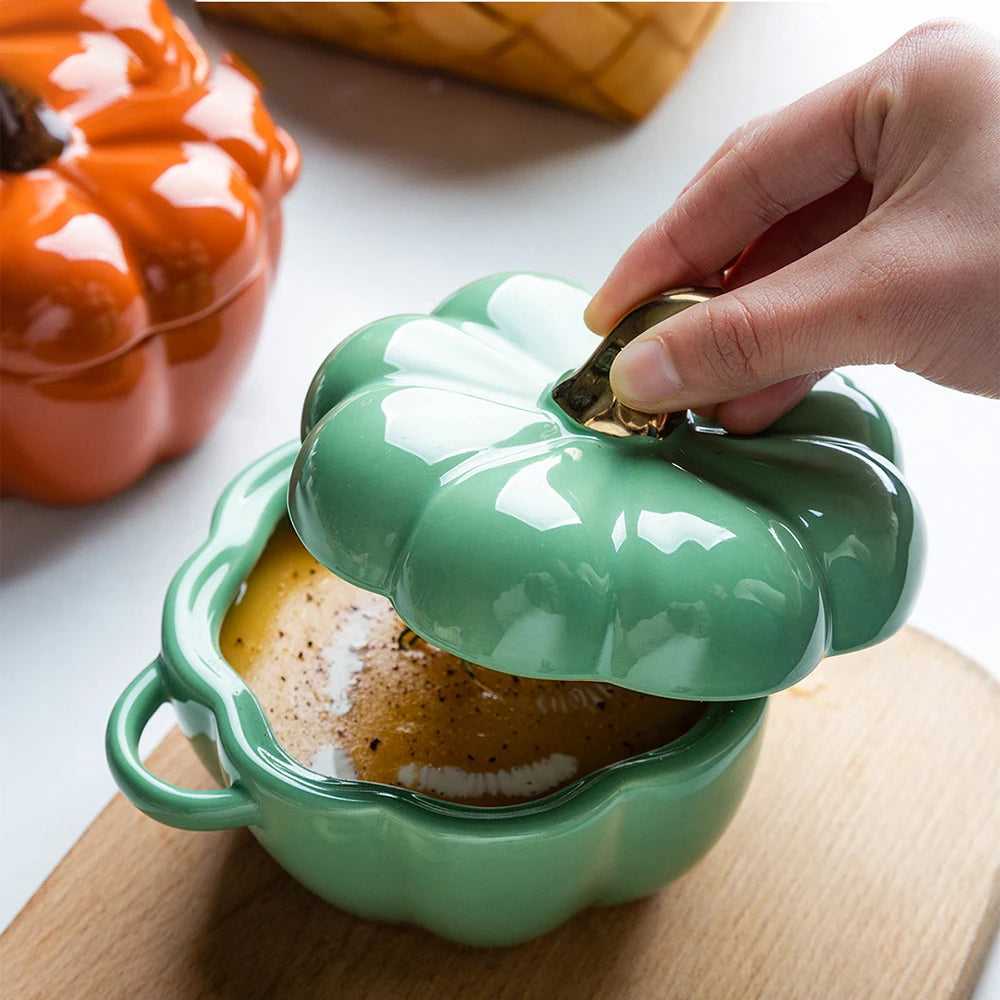 Cuencos de calabaza con sabor a otoño