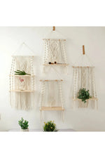 Boho Breeze Macrame Shelves