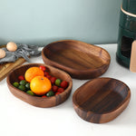 Rustic Oak Serving Bowls