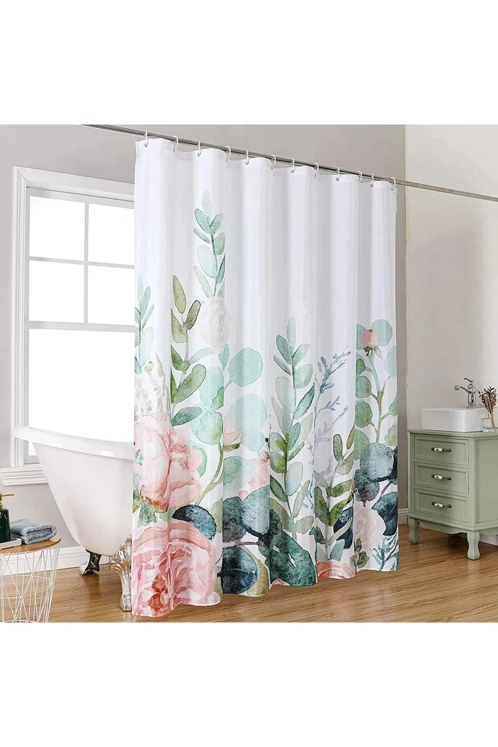 Unique Floral Shower Curtain