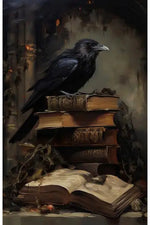 Gothic Crow Canvas Posters Set