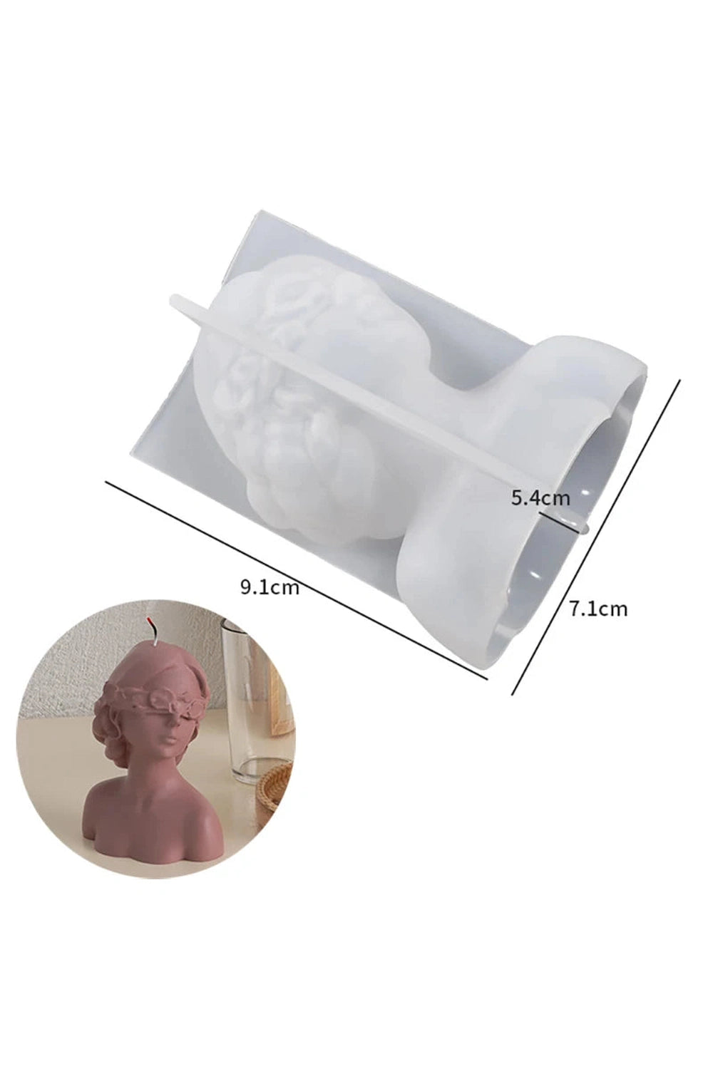 Medusa Head Candle Mold DIY