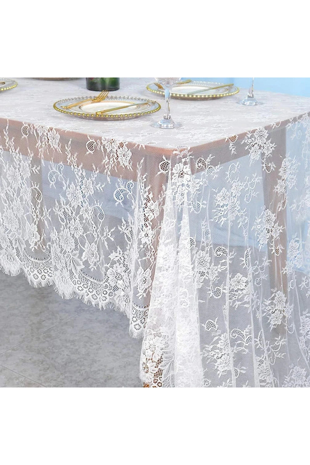 Midnight Lace Halloween Tablecloth