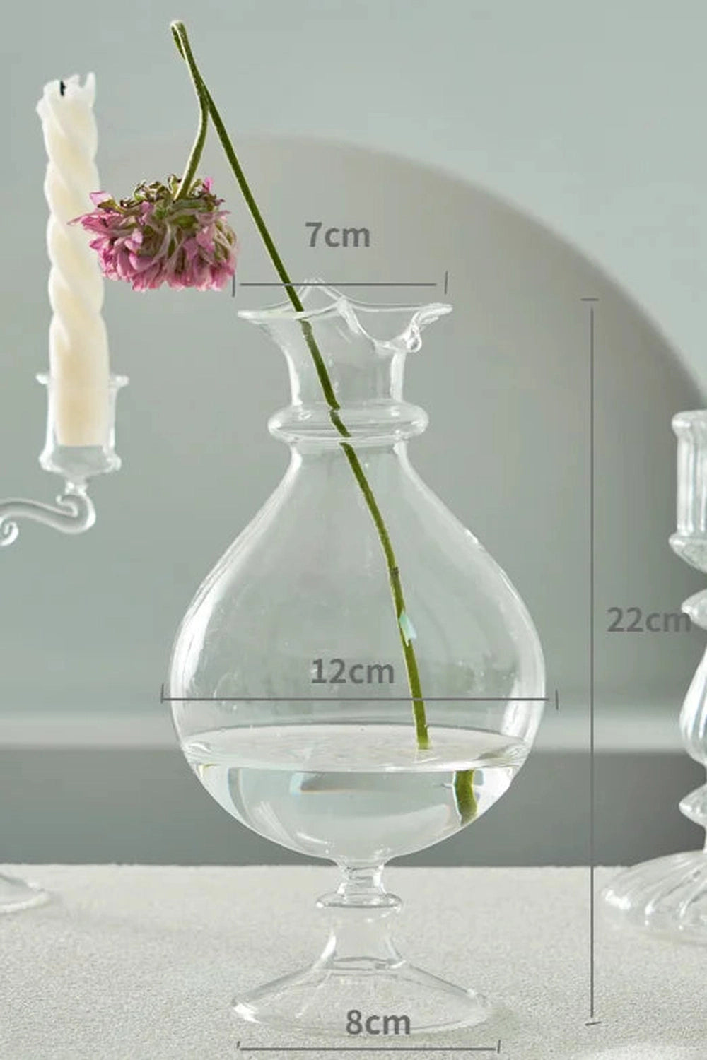 Clear Modern Glass Vase