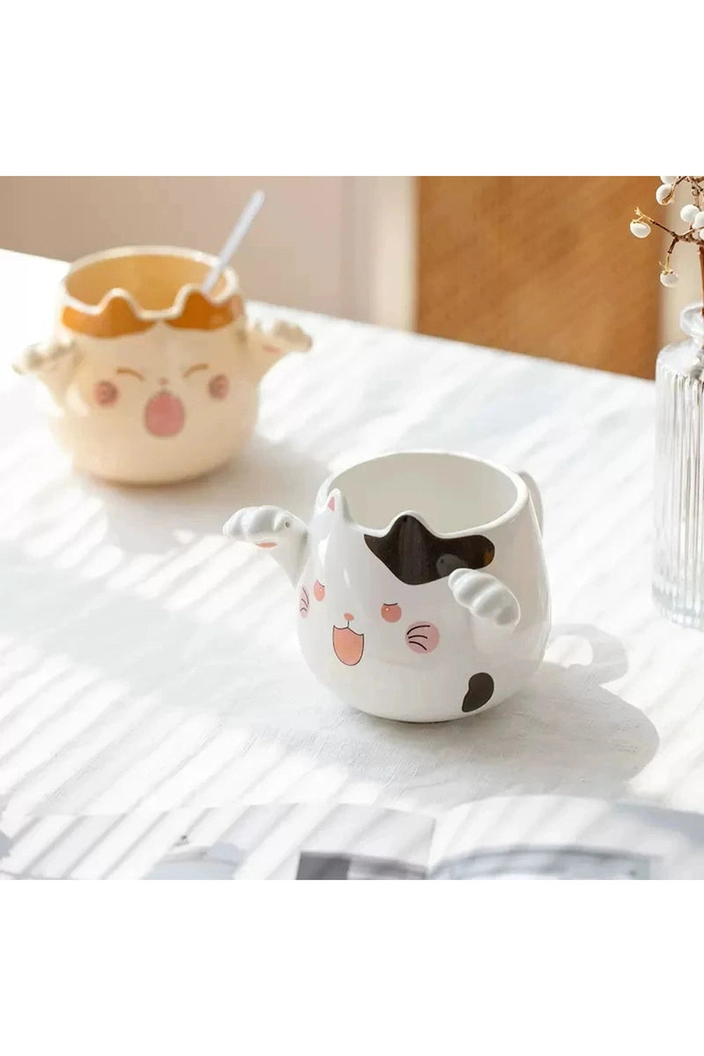 Fall Decor Cat Paw Ceramic Mug