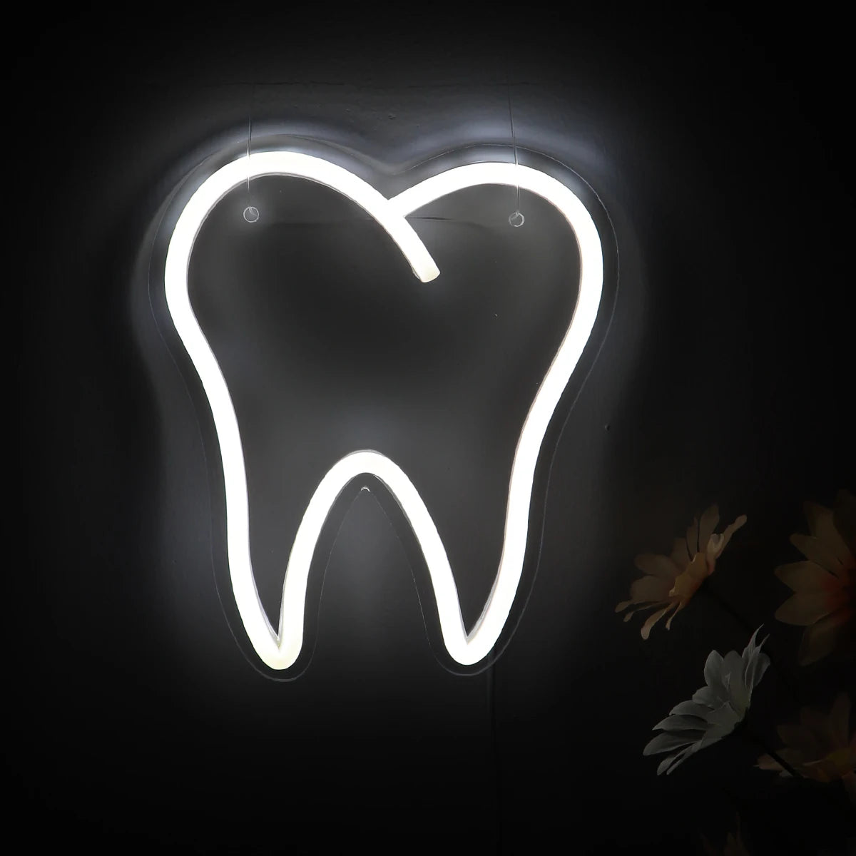 White Teeth Neon Sign