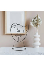 Abstract Face Sculpture Art