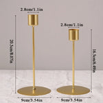 Dark Academia Elegance Taper Candle Holders