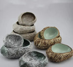 Rustic Pebble Snack Bowls