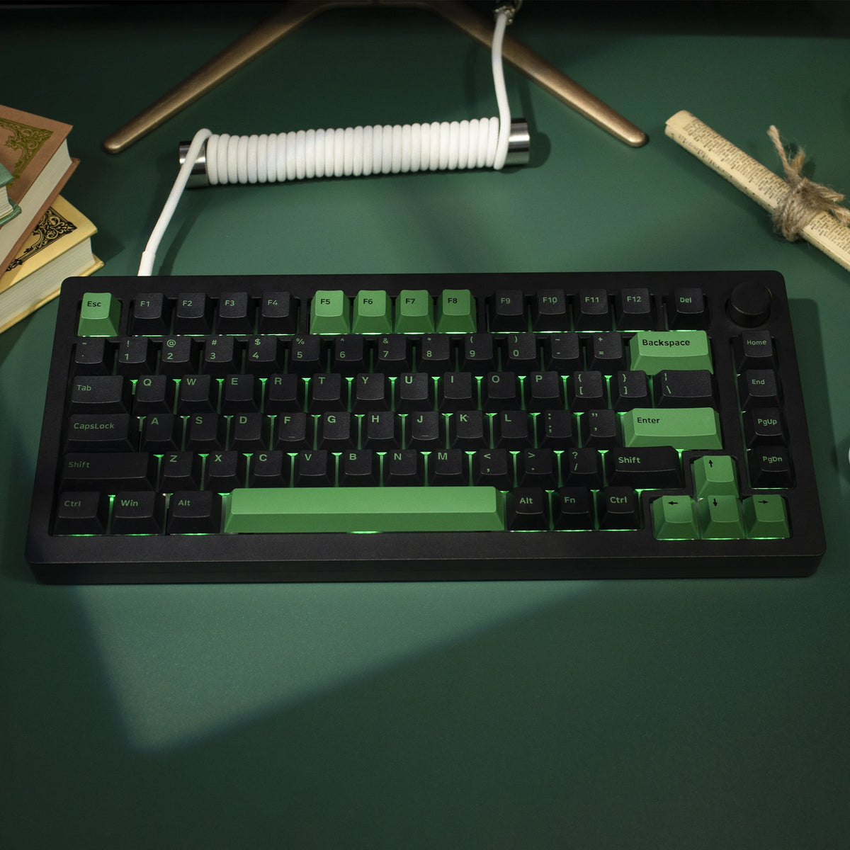 Green Black Cherry Keycaps