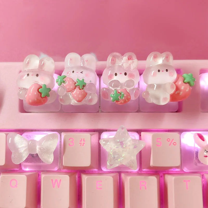 Kawaii Bunny Keycap Set