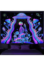 Psychedelic Alien Abduction Tapestry