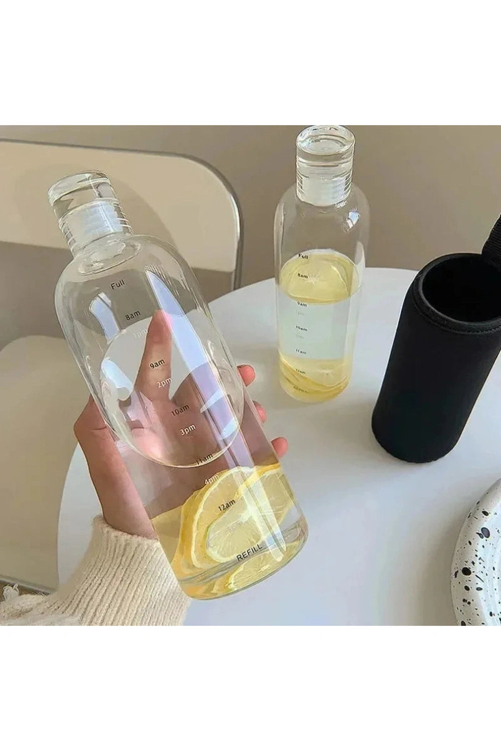 Minimalist Hydration Tracker Bottles