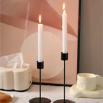 Dark Academia Elegance Taper Candle Holders