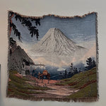 Serene Mountain Landscape Blanket