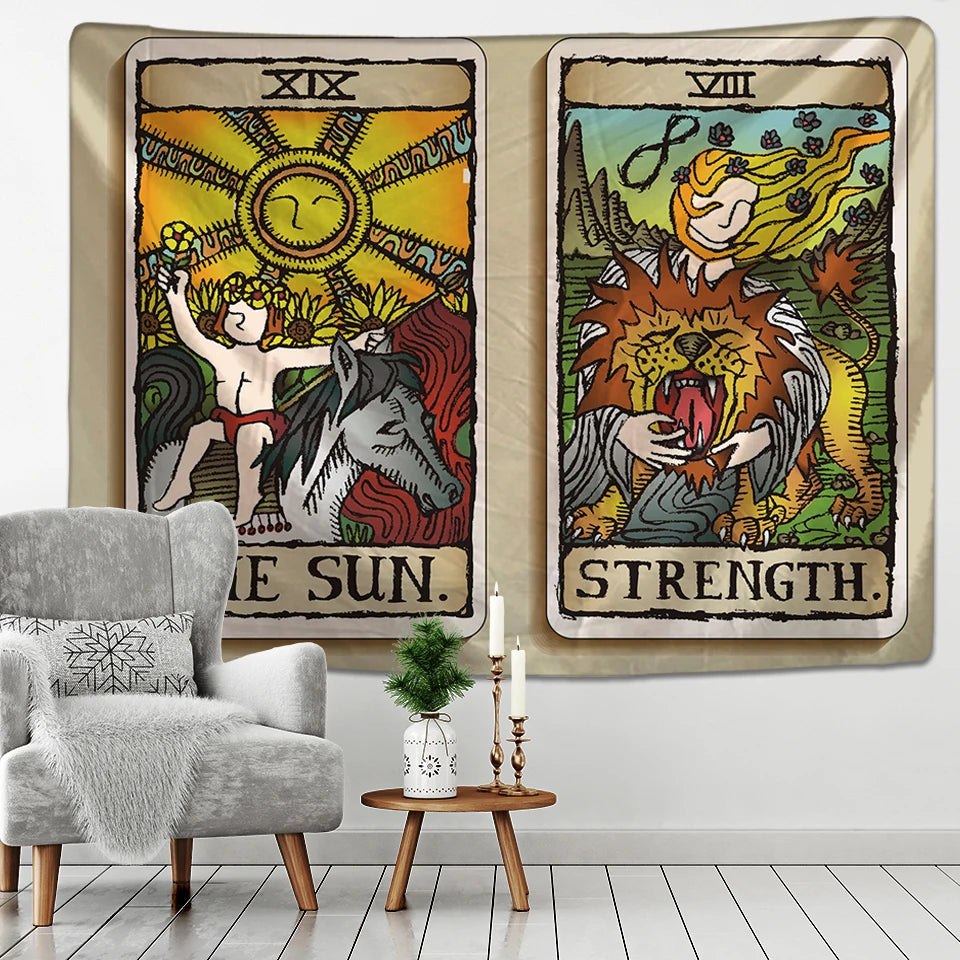 Classic Card Tarot Tapestry