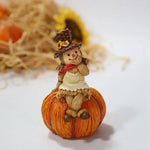 Harvest Scarecrow Pumpkin Figurines