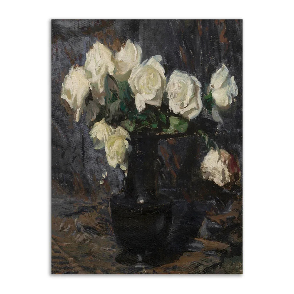 Romantic Floral Canvas Poster