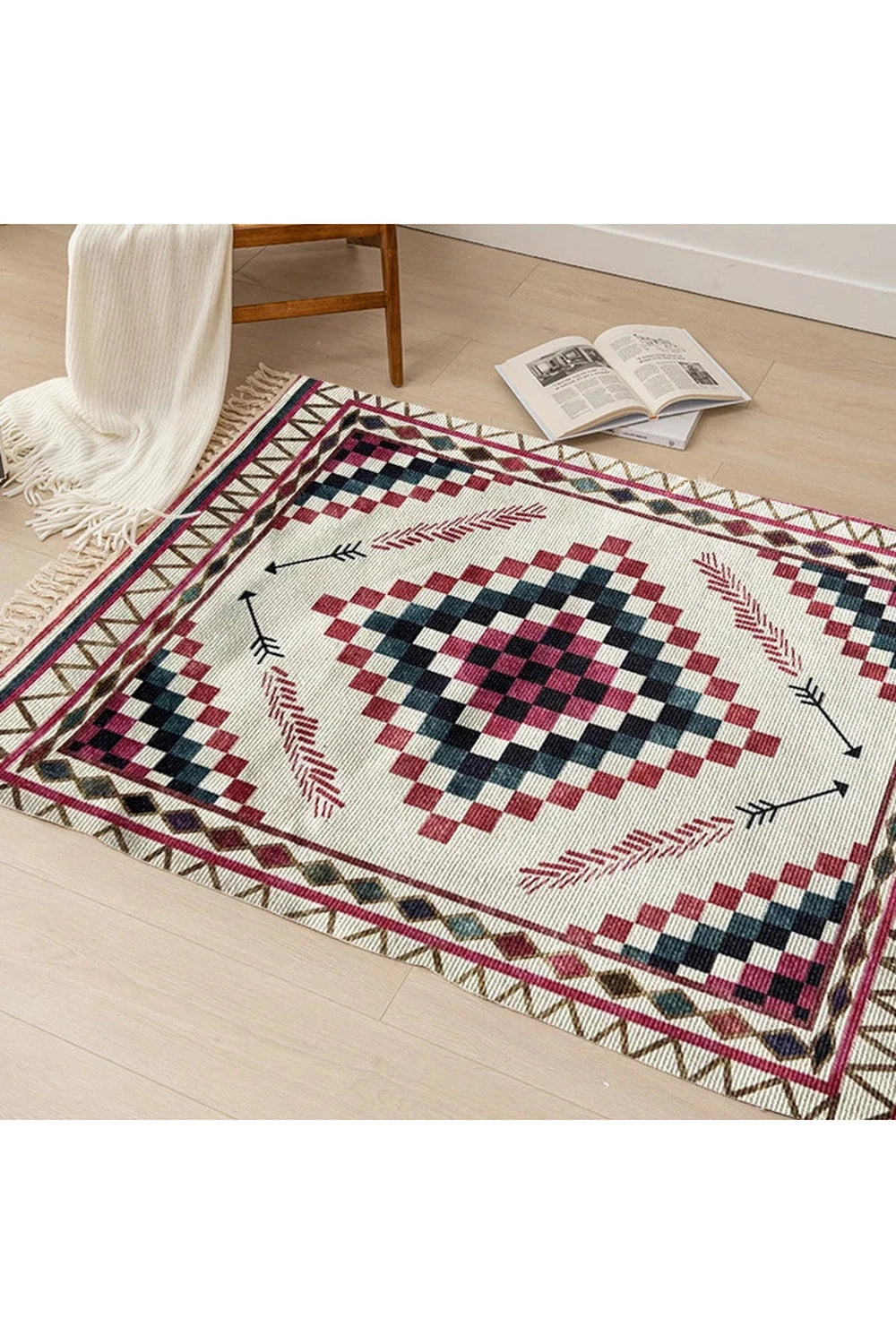 Bohemian Sunrise Geometric Rug