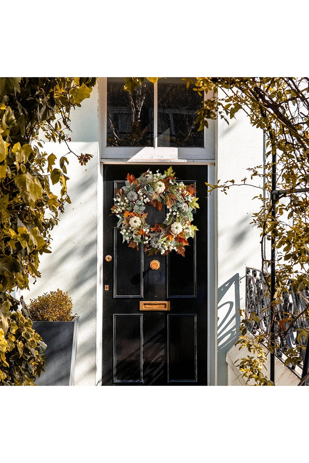 Halloween Harvest Pumpkin Wreath