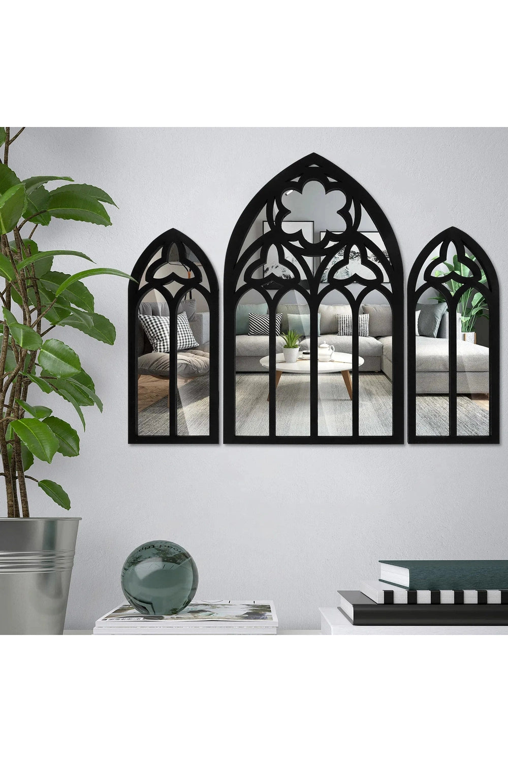 Gothic Arch Mirror Set