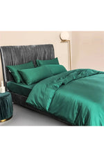 Dark Green Cotton Bedding Set