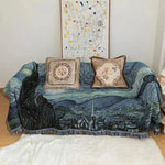 Van Gogh-Inspired Starry Night Art Blanket