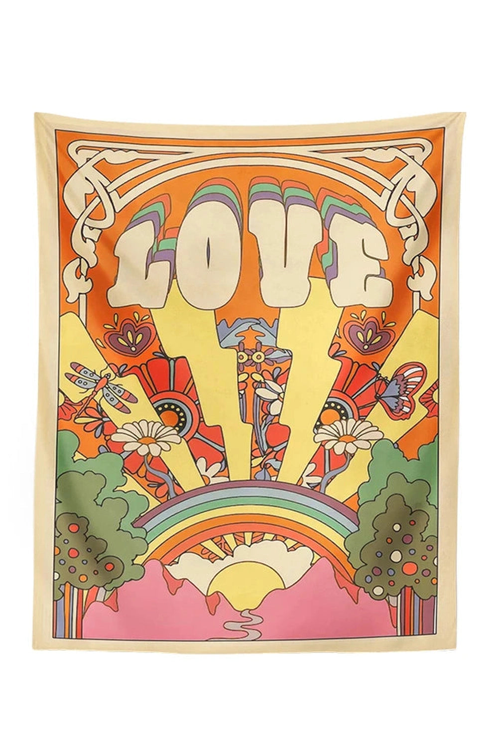 Groovy Love Retro Tapestry