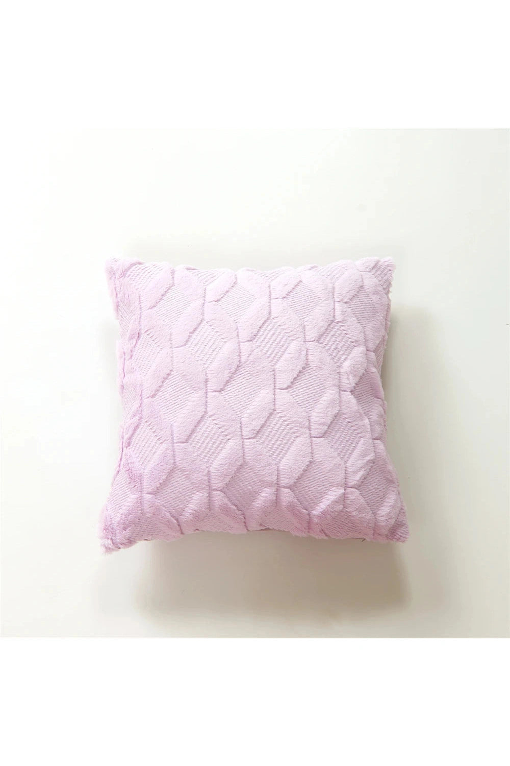 Plush Geometric Sofa Pillow Case