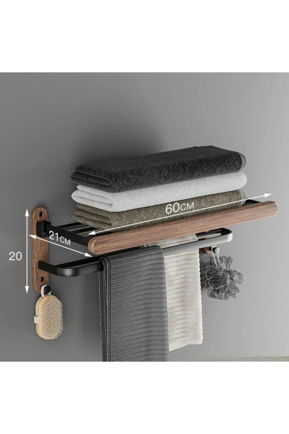 Minimalist Bath Towel Shelf