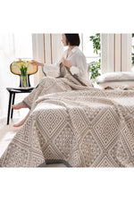 Grecian Maze Geometric Blanket