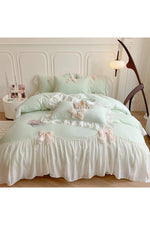 Chiffon Lace Romantic Bedding Set