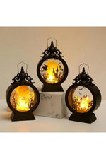 Haunted Halloween Witch Lantern Set