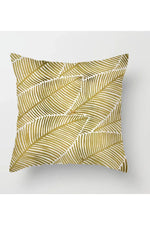 Fall Decor Yellow Leaf Polyester Pillow Case