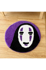 Smiley Face Soft Round Rug